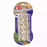 8in1 Beef Delights Twisted Sticks Xs 10 Pack 0,079 Kg