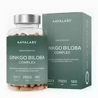 Aavalabs Ginkgo Biloba 50:1 Komplex, 180 Kapseln 180 st