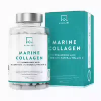 Aavalabs Hydrolysiertes Marine Collagen | 1425mg, Mit Magnesium & Hyaluronsäure | 120 Kapseln