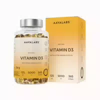 Aavalabs Vitamin D3 5000 Ie Mit Olivenöl, 365 Softgels 365 St