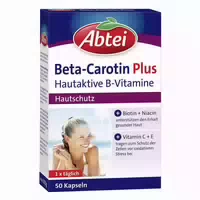 Abtei Beta Carotin Plus Hautaktive B Vitamine 50 st Kapseln