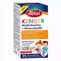 Abtei Kinder Multivitamine Mineralstoffe Schmelztabletten