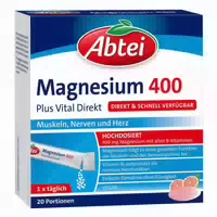 Abtei Magnesium 400 Plus Vital Direkt Granulat 20 st