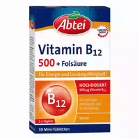 Abtei Vitamin B12 500 Folsäure Tabletten