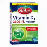 Abtei Vitamin D3 2100 I E Pflanzlich Kapseln