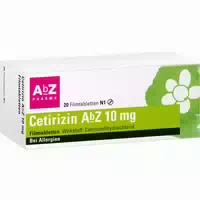 Cetirizin Abz 10mg 20 st Filmtabletten