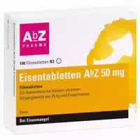 Eisentabletten Abz 50 Mg Filmtabletten Zum Ausgleich Eines Eisenmangels