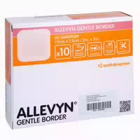 Allevyn Gentle Border 7,5x7,5 cm Schaumv 10 st