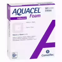 Aquacel Foam Adhäsiv 10x10 Cm Verband 10 St
