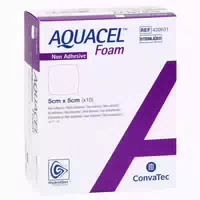 Aquacel Foam Nicht Adhäsiv 5x5 Cm Verban