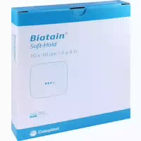 Biatain Schaumverband 10x10 Cm Sanft Haftend 5 St Verband