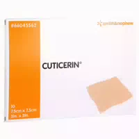 Cuticerin 7,5x7,5 Cm Gaze M Salbenbeschi 10 St