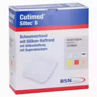 Cutimed Siltec B Schaumverb 10x10 Cm M H 12 St