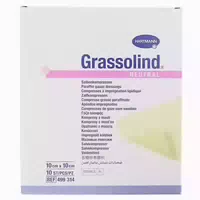 Grassolind Salbenkompressen 10x10 cm Ste 10 st