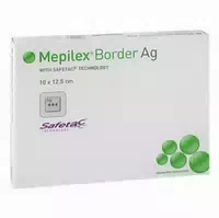 Mepilex Border Ag Schaumverb 10x12,5 Cm