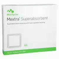 Mextra Superabsorbent Verband 12,5x12,5 10 St