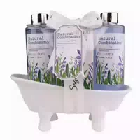 Accentra Badeset Lavendel In Keramikbadewanne