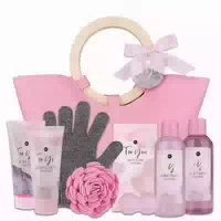 Geschenkset Duschset Pflegeset Damen Wellness Pink Rose Geschenkidee