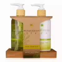Accentra Handpflegeset Refreshing Spa – Lemon & Jasmine mit Seifenablage 520 ml