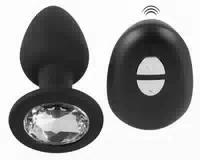 Vibro Analplug „rc Diamond Plug“, 10 Vibrationsmodi Per Fernbedienung