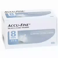 Accu Fine Sterile Nadeln 8 mm 31g