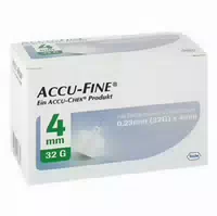 Accu Fine Sterile Nadeln F Insulinpens 4 Mm 32 G 100 St Kanüle