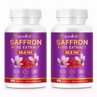 Acentiallabs Safran Saffron Pure Extrakt 88,5 mg mit Vit B2 Hochdosiert