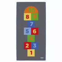Achoka Spielteppich Hüpfkasten