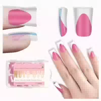 Kunstnägel Short Duck Nails White French Tip Baby Pink_eu 1 st