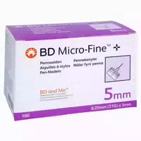Bd Micro Fine 5 Pen Nadeln 0,25x5 mm 100 st