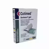 Cutimed Sorbact Gel Kompressen 7,5x7,5 Cm 12 St Kompressen