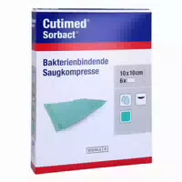 Cutimed Sorbact Saugkompressen 10x10 Cm 42 St