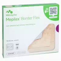 Mepilex Border Flex Schaumverband Haft 10x10 Cm 5 St