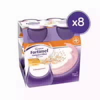 Fortimel Compact Fibre 2 4 Trinknahrung Erdbeere 8x4x125 Ml Flüssigkeit
