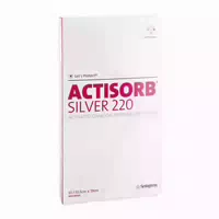 Actisorb 220 Silver 10,5x19 Cm Steril Kompressen 10 St Kompressen