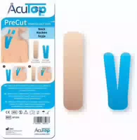 Acutop Kinesiologie Tape Nacken 5 X 20 cm I Type 5 X 15 cm Y Type Je 8 Stück