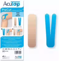 Acutop Precut Kinesiologie Tape Knie 5 X 20 cm I Type Y Type Je 8 Stück