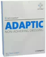 Adaptic 7,6 X 7,6 cm Feuchte Wundauflage 2012de 50 Stück