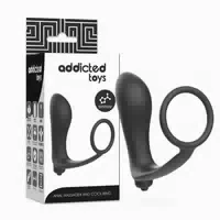Addicted Toys Flexibler Analvibrator Mit Penisring