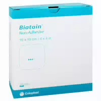 Biatain Schaumverband 10x10 Cm Nicht Haftend 10 St