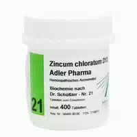 Adler Pharma Zincum Chloratum D12 Biochemie Nach Dr Schüßler Nr 21