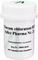 Zincum Chloratum D 12 Adler Pharma Nr 21 200 Tabletten