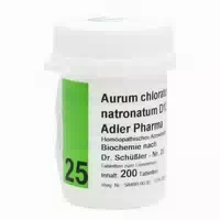 Aurum Chloratum Natronatum D12 Adler Pharma Nr 25, Tablette 400 St Tabletten