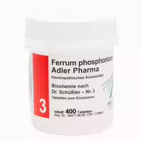 Ferrum Phosphoricum D12 Adler Pharma Biochemie Nach Dr Schüßler Nr 3, Tablette 400 St Tabletten