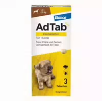 Adtab Kautabletten Für Sehr Kleine Hunde 56 Mg 1,3 Bis 2,5 Kg