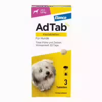 Adtab Hund 2,5 5,5 Kg Kautablette Gegen Zecken Und Flã¶he