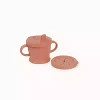 Trink und Snack Tasse Rostrot