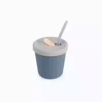 Trinkbecher Mit Röhrchen Rostrot