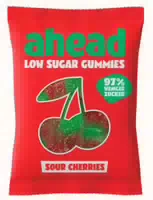 Ahead Low Sugar Gummies Sour Cherries