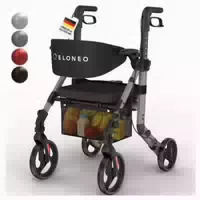 2in1 Rollstuhl Rollator Anthrazit 1 st